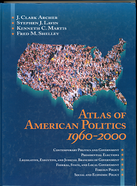 Book cover with a conceptual image of the United States covered with people's faces. 